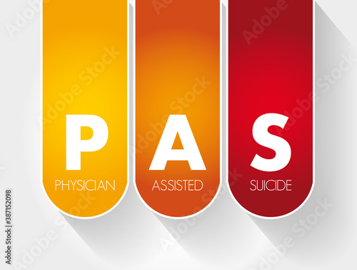 PAS - physician-assisted suicide acronym, medical concept background