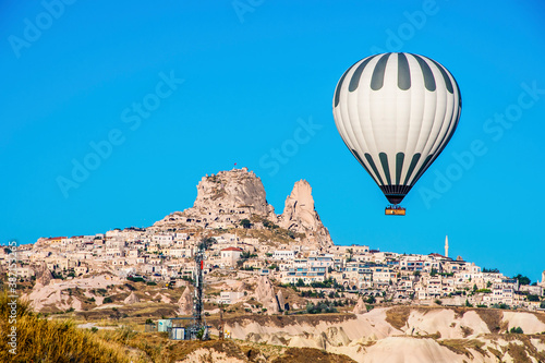 Taking tour with hot air balloons on Cappadocia in Turkey