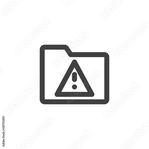 Warning file folder line icon. linear style sign for mobile concept and web design. Document folder error outline vector icon. Symbol, logo illustration. Vector graphics Free Download Warning file folder line icon. linear style sign for mobile concept and web design. Document folder error outline vector icon. Symbol, logo illustration. Vector graphics - GFXLoad