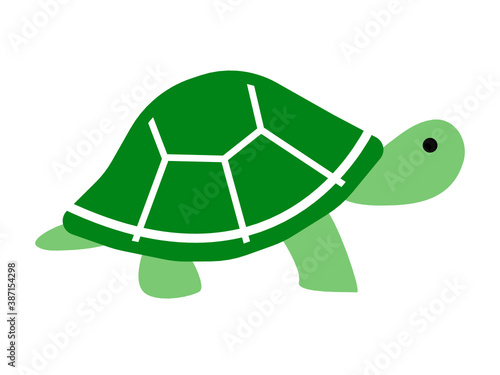 Turtle illustration. Symbol isolated on a white background. Vector.