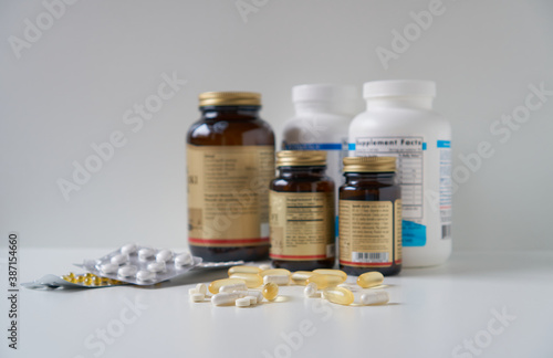 Nutritional supplements in capsules and tablets.
