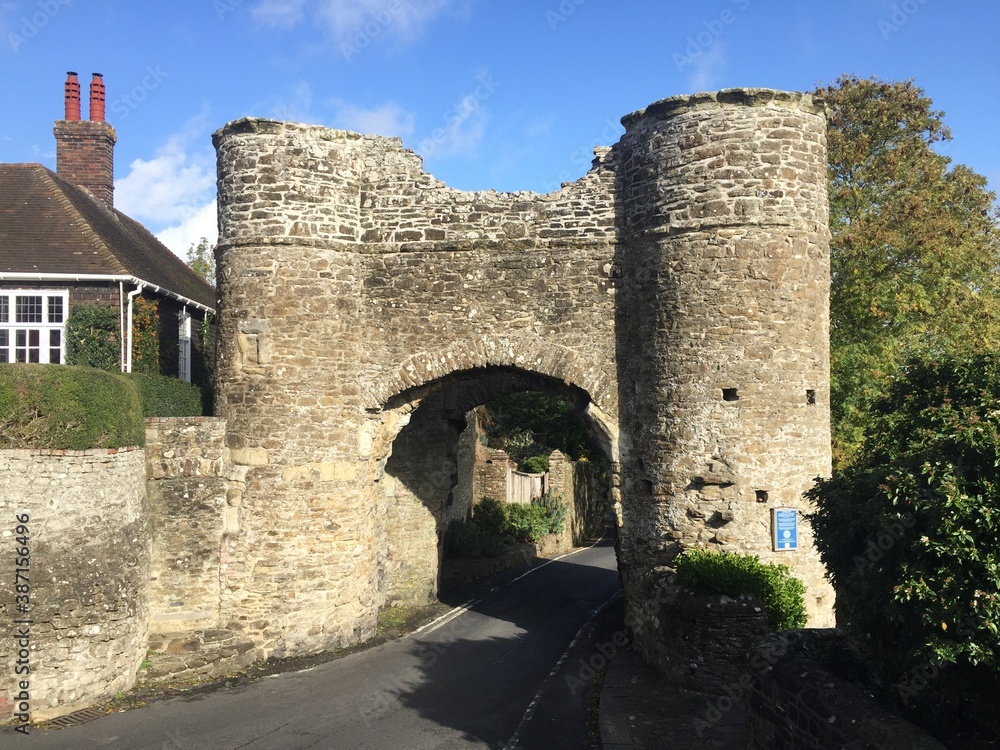 Medieval land-gate in Winchelsea East Sussex UK 