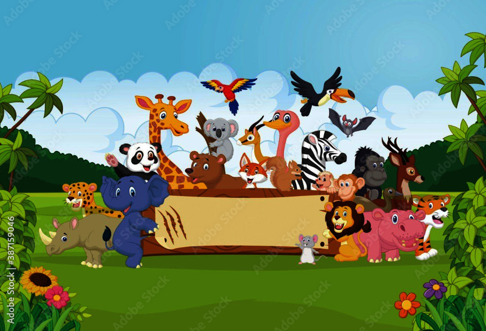animals in the forest animals in the forest