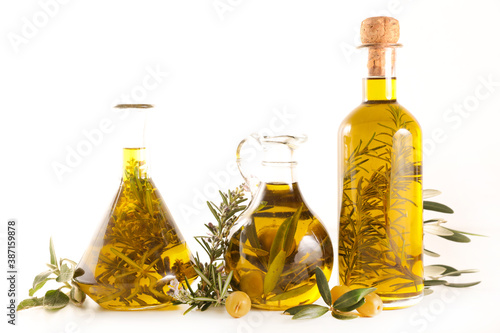 assorted of oil olive bottle