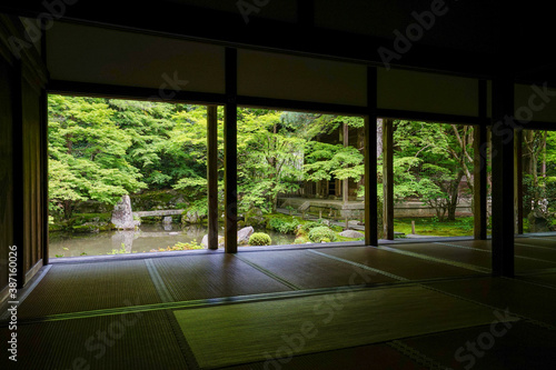 初夏の蓮華寺の風景