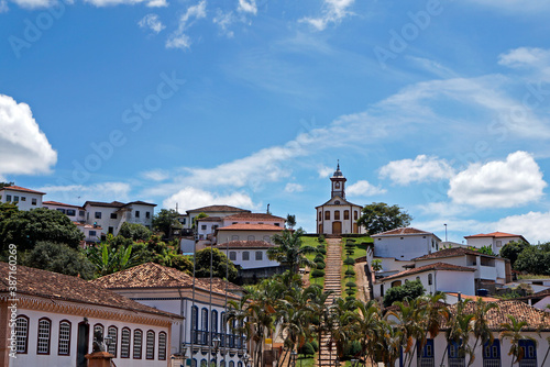 Panoramic view of Serro, historical city in Minas Gerais, Brazil