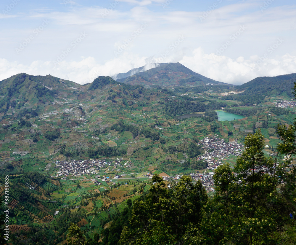 Dieng Village from Prau Mountain