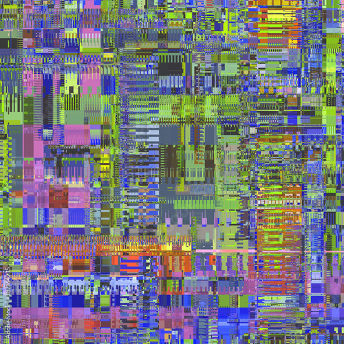 glitch unique design abstract digital pixel noise error computer screen.