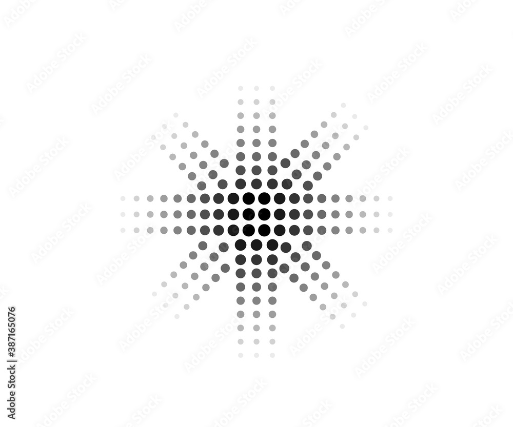 Halftone dotted abstract background circularly distributed Halftone dotted abstract background circularly distributed