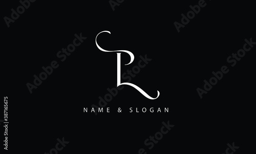 LP, PL, L, P abstract letters logo monogram