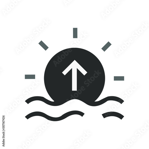 Marine glyph vector color icon - stock illustration