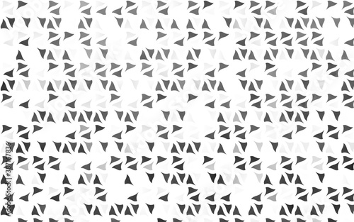 Light Silver  Gray vector layout with lines  triangles.