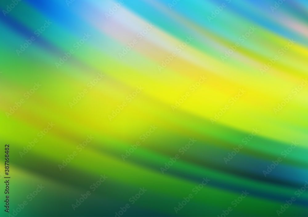 Obraz premium Dark Blue, Yellow vector backdrop with long lines.