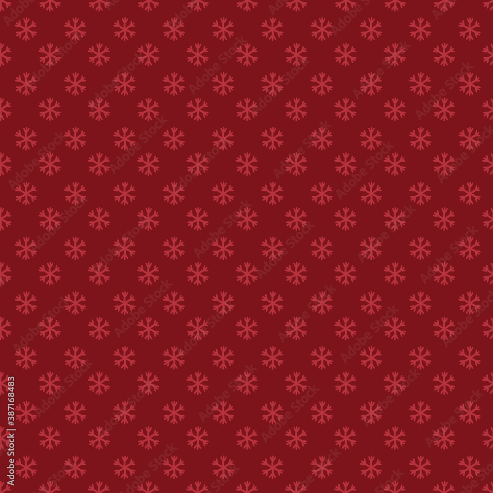 Christmas seamless pattern with red snowflakes on dark background Christmas seamless pattern with red snowflakes on dark background