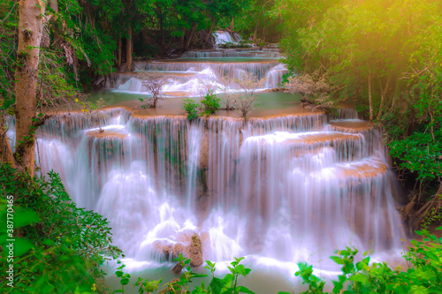 Beautiful Huai Mae Khamin Waterfall  Tier4  Name Chatkaew