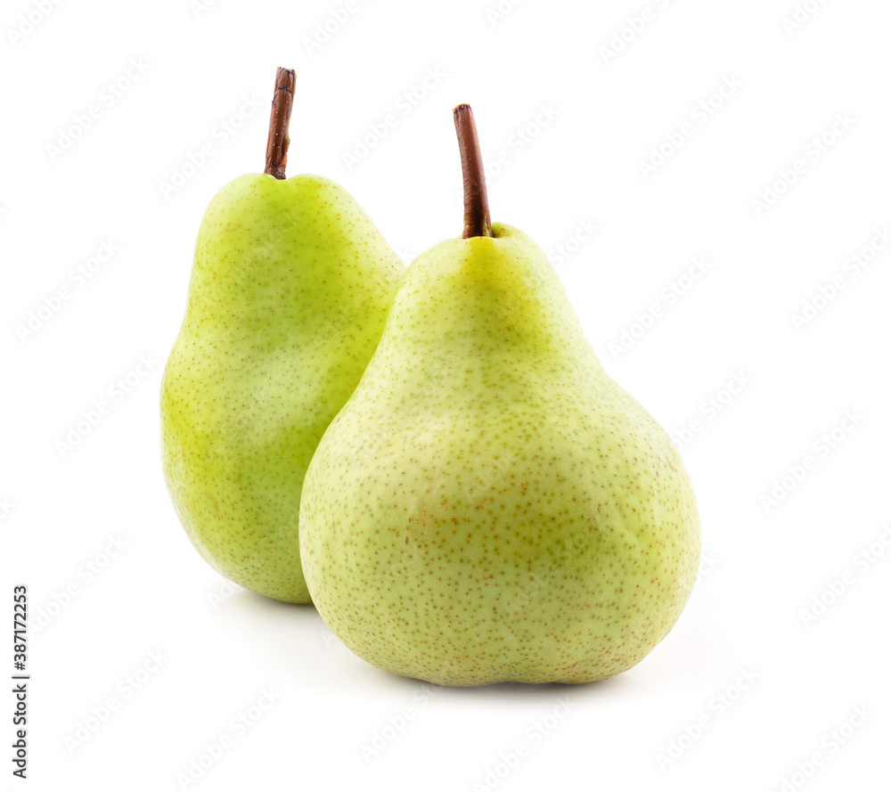 pears isolated on white a background pears isolated on white a background