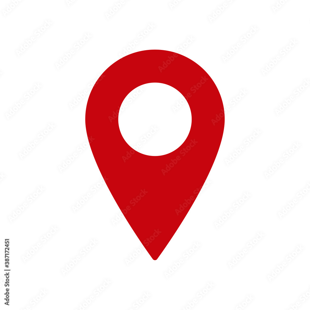 Location pointer symbol icon. Gps navigation pin sign. Map position marker logo. Isolated on white background. Vector illustration image. Location pointer symbol icon. Gps navigation pin sign. Map position marker logo. Isolated on white background. Vector illustration image.
