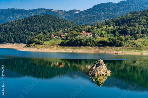 Zaovine lake in Serbia photo