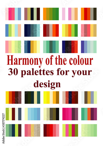 Harmony of the colour. 30 palettes for desing