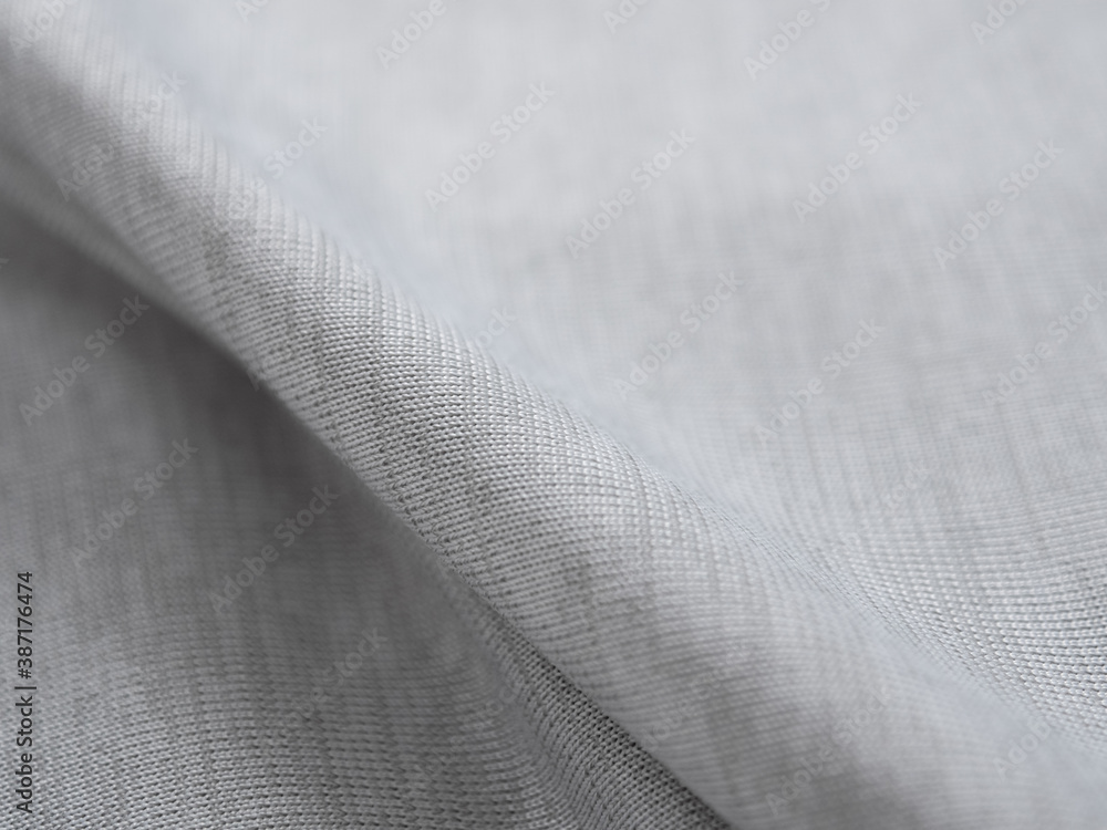 Close-up gray fabric. Gray fabric background Close-up gray fabric. Gray fabric background