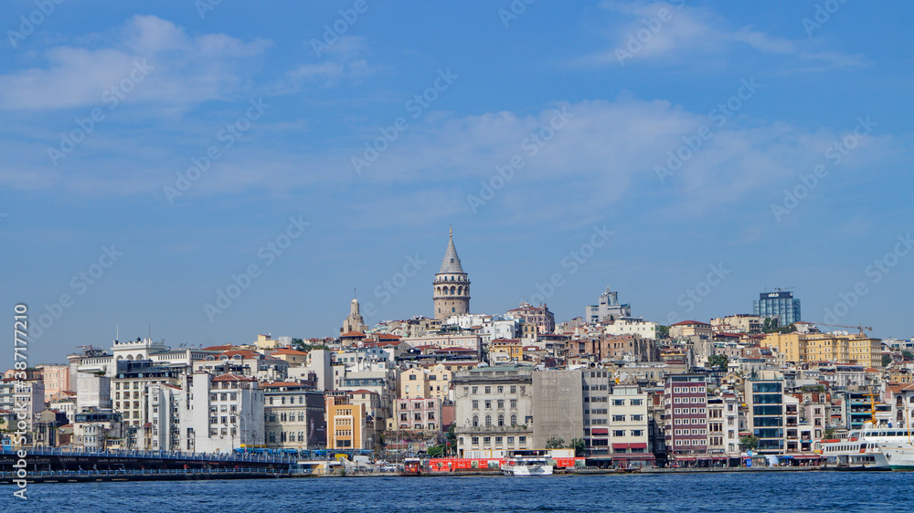 Galata tower and the old city Istanbul