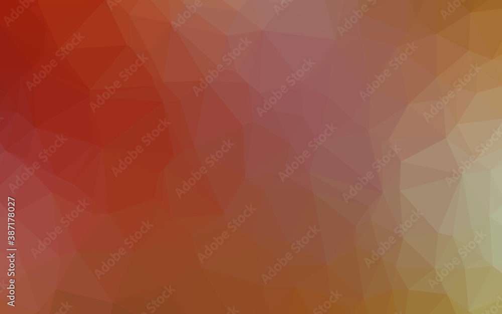 Obraz premium Light Green, Red vector low poly cover.