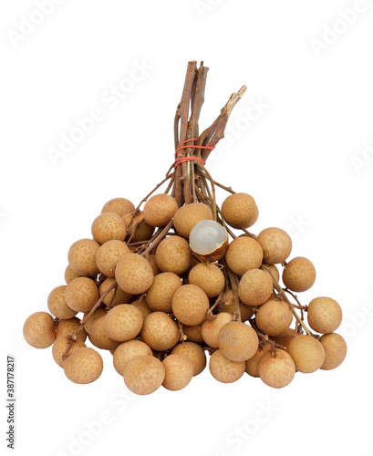 longan isolated in white background