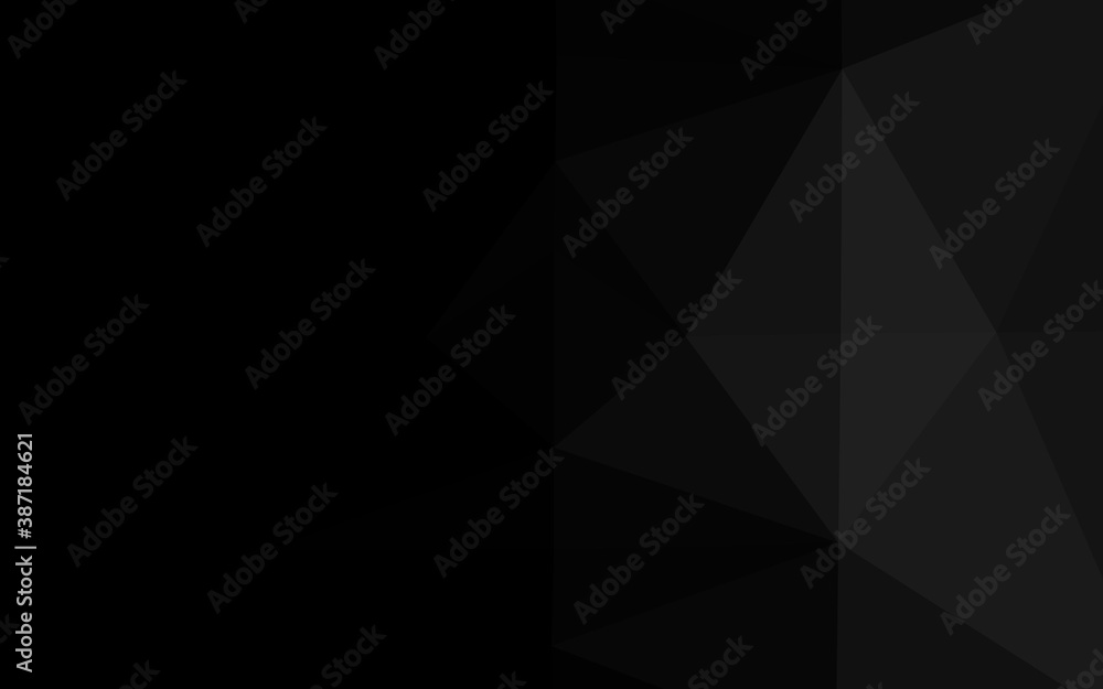 Dark Silver, Gray vector polygonal template. Dark Silver, Gray vector polygonal template.