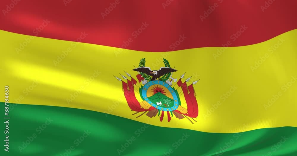 Flags Of The World Flag Of Bolivia Waved Highly Detailed Flag