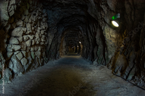 Inside the caves used as a defensive line