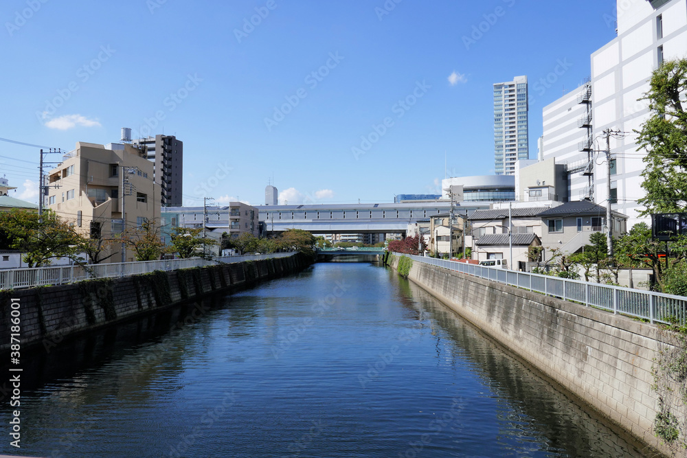 東京の河川と街並み