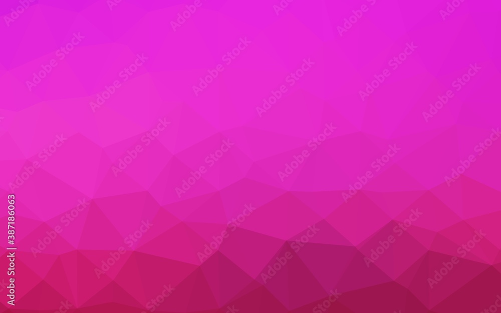 Obraz premium Light Pink vector abstract polygonal cover.