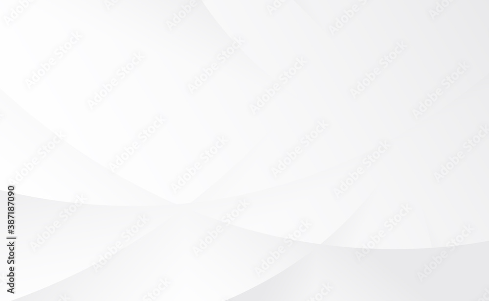 Abstract white and soft light gray wave swoosh smooth line curve modern ...