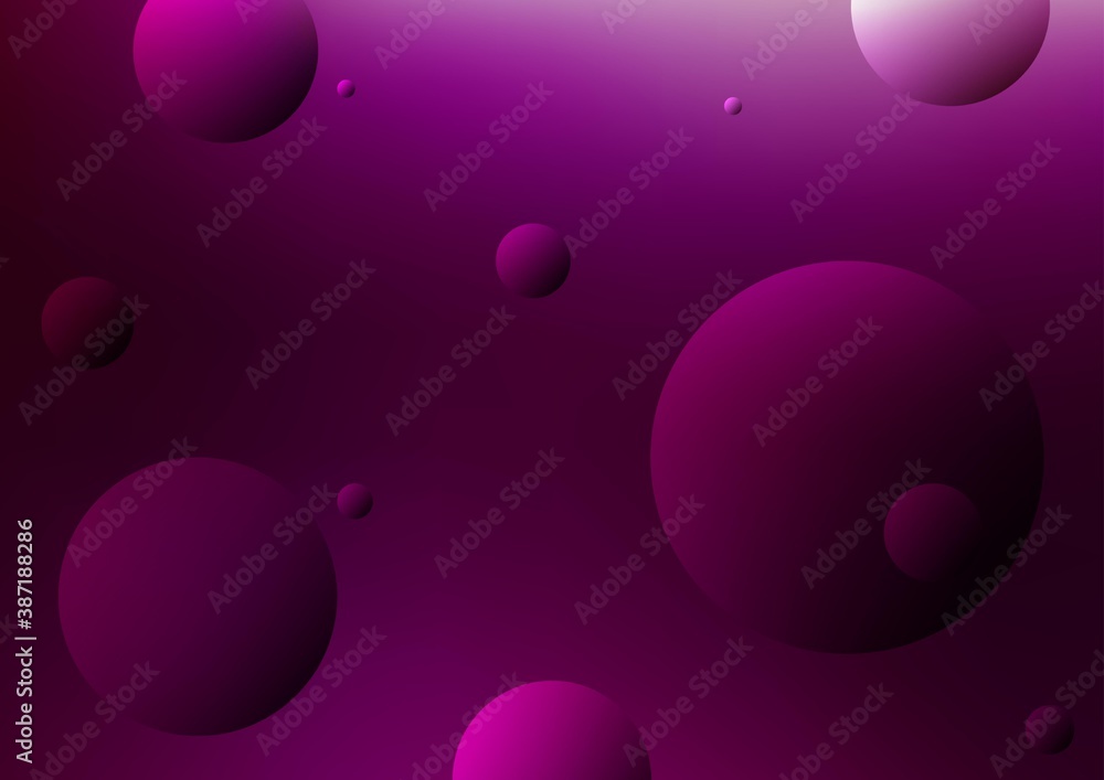 Dark Purple vector template with circles. Dark Purple vector template with circles.