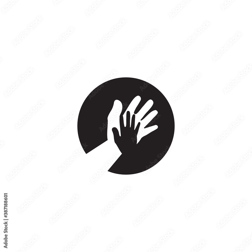 Fototapeta premium Hand Care Logo Template vector icon Business