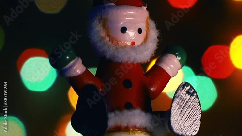 Wallpaper Mural Babbo Natale pupazzo, con luci colorate. Torontodigital.ca