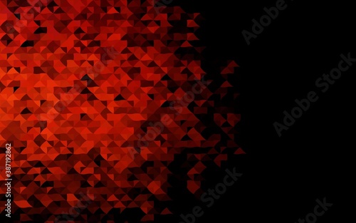 Dark Red vector texture in triangular style.