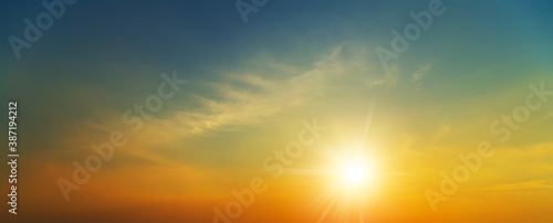 Fototapeta Naklejka Na Ścianę i Meble -  sky cloud sunset background design