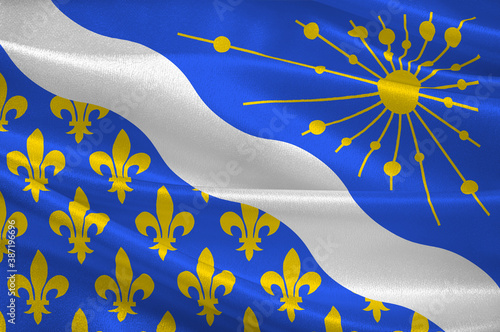 Flag of Essonne, France photo