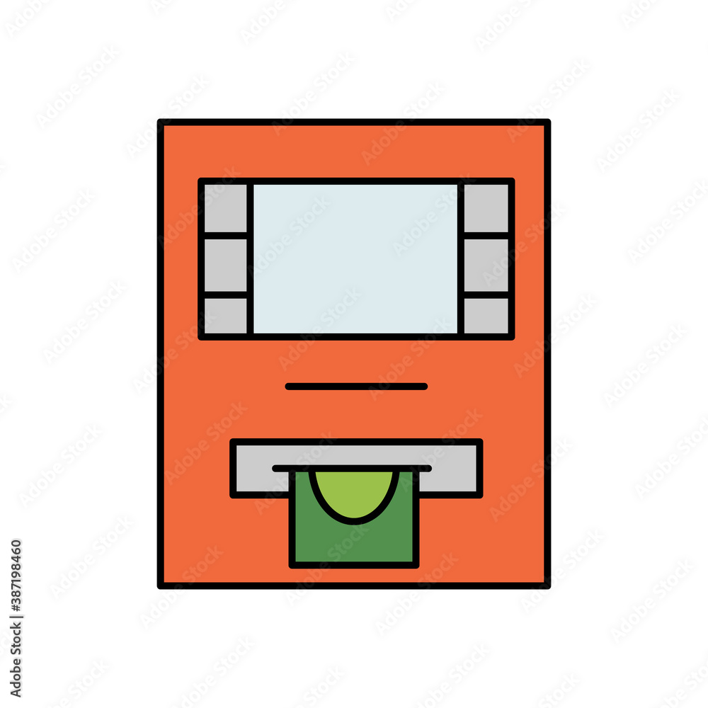 atm, withdrawal, cash line colored icon. elements of airport, travel illustration icons. signs, symbols can be used for web, logo, mobile app, UI, UX atm, withdrawal, cash line colored icon. elements of airport, travel illustration icons. signs, symbols can be used for web, logo, mobile app, UI, UX