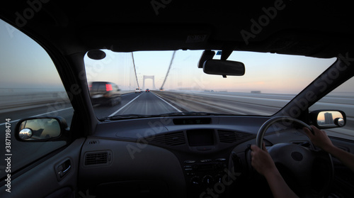 Fototapeta Naklejka Na Ścianę i Meble -  流れるドライブ