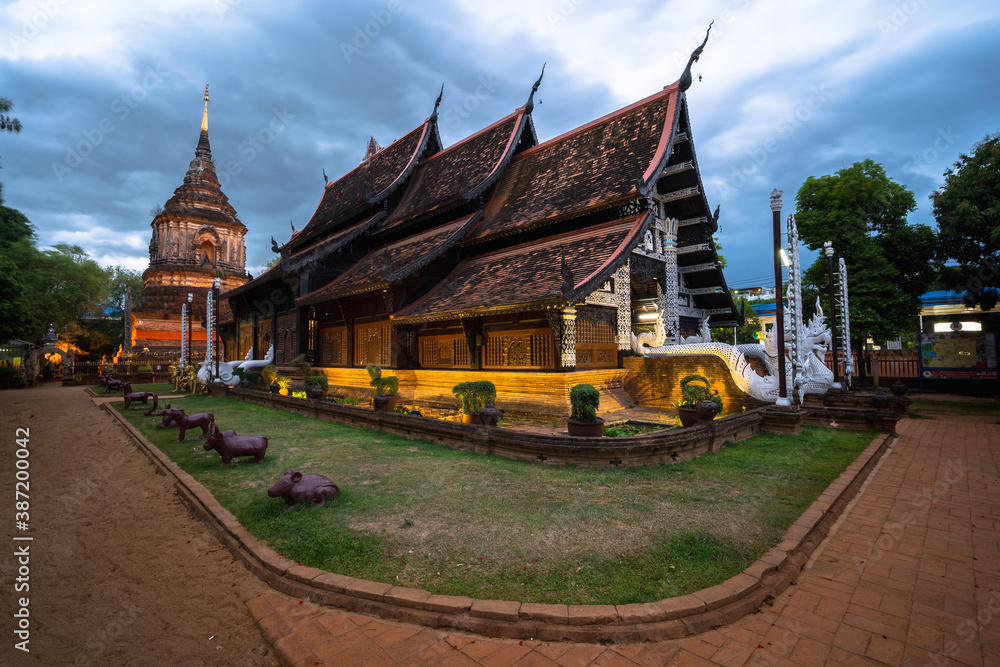 Wat Lok Molee is an ancient temple that is more than 500 years old, Chiang Mai, Thailand, May 2, 2018.