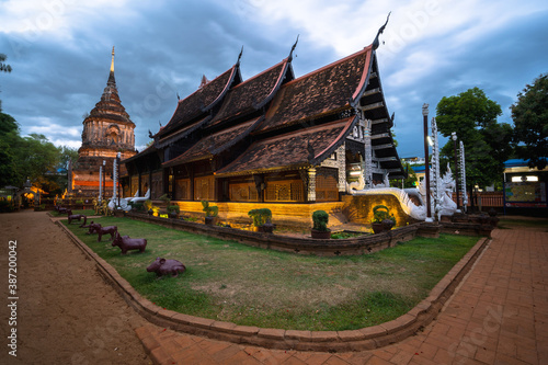Wat Lok Molee is an ancient temple that is more than 500 years old, Chiang Mai, Thailand, May 2, 2018.