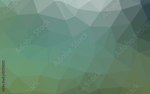 Fototapeta Naklejka Na Ścianę i Meble -  Light Green vector triangle mosaic texture.