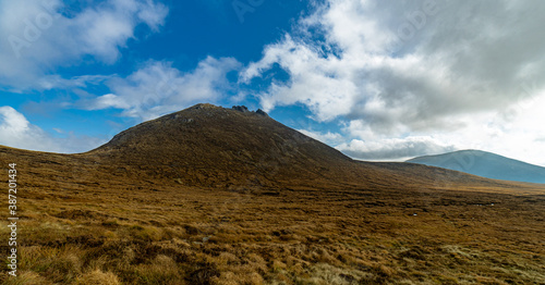 Slieve Bearnagh in Autumn  The Mountains of Mourne  Area of outstanding natural beauty  County Down  Northern Ireland