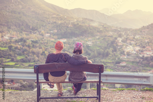 Couple on the bench