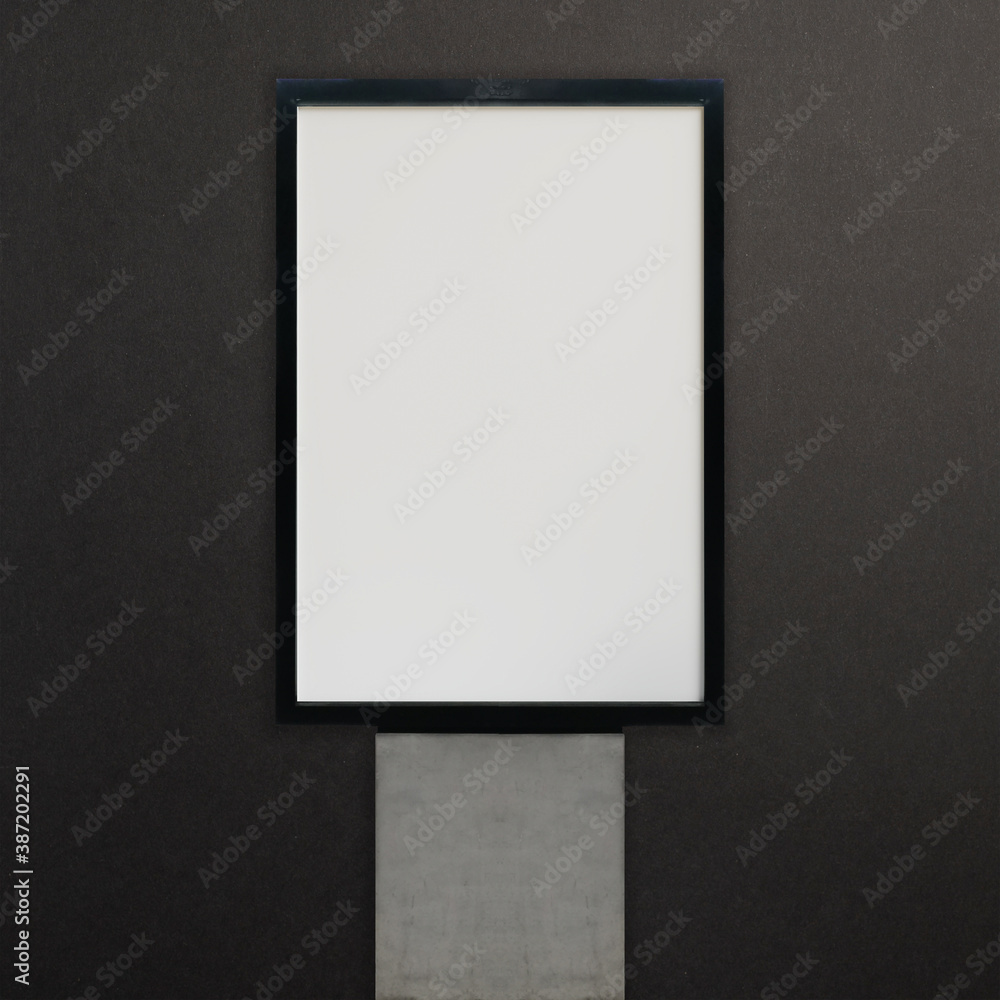 Poster Banners Frame Mockup black background Poster Banners Frame Mockup black background