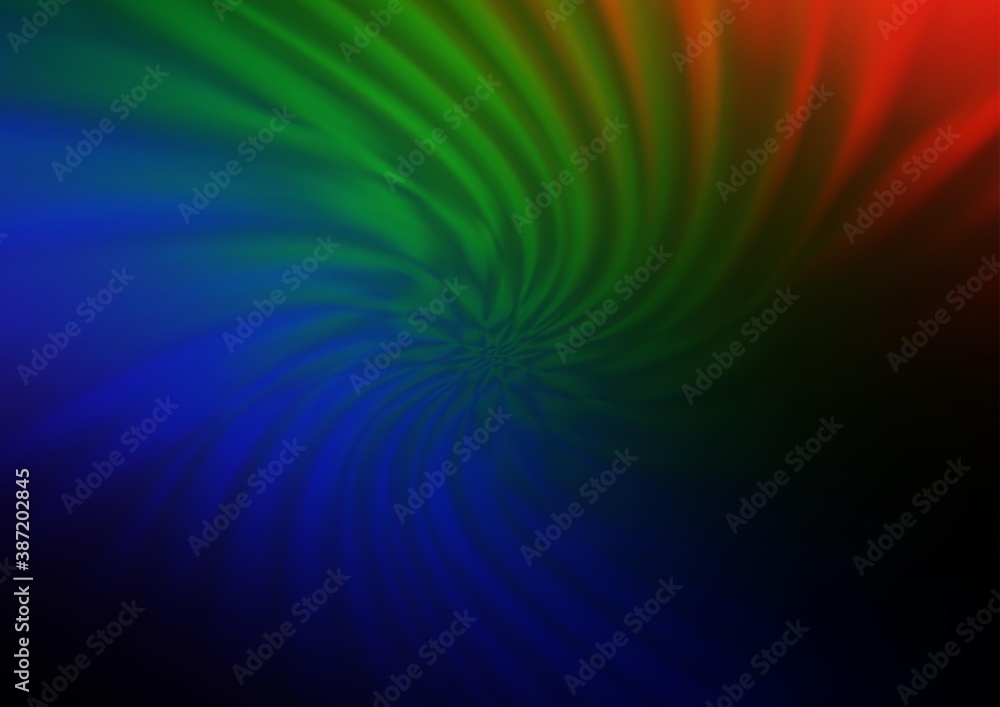 Obraz premium Dark Multicolor, Rainbow vector blurred and colored template.