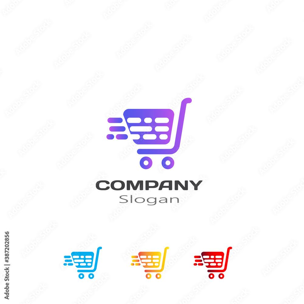 Shopping cart logo design Shopping cart logo design