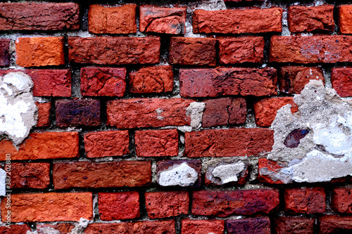 red brick wall on the bacgground
